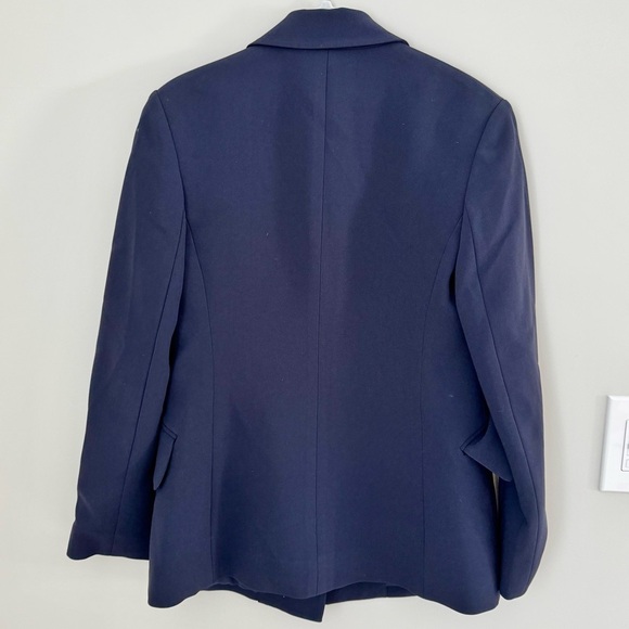 THEORY Classic Blazer With Tie Closure NIBEL ADMIRAL CREPE 0 - Picture 8 of 13